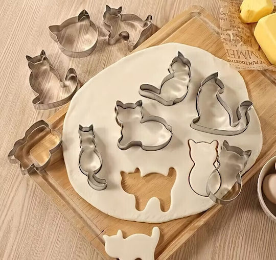 Keksausstecher Set 9 Stücke – Rostfreie Designs Katze