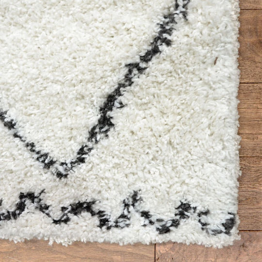 Shaggy Moroccan Ivory-black