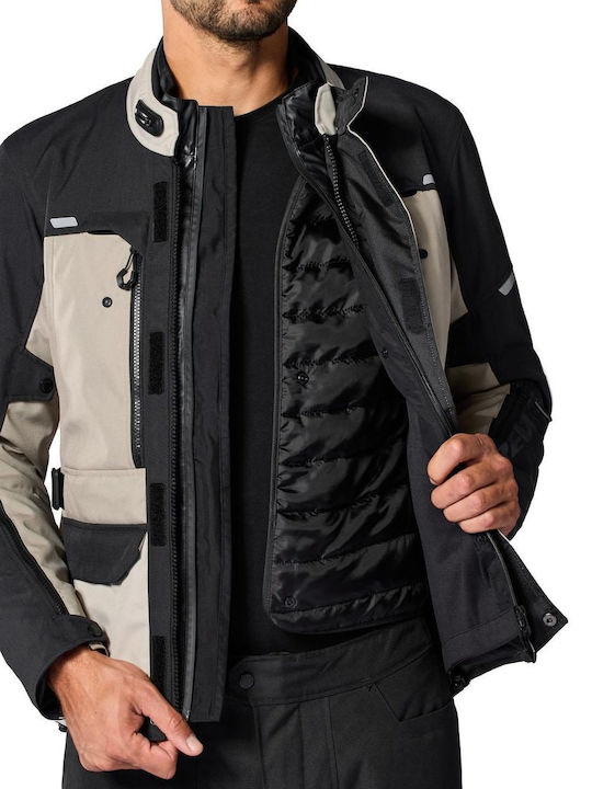 Rev'IT Outback 5 H2O Men's Motorcycle Jacket 4 Seasons Waterproof Sand/Black