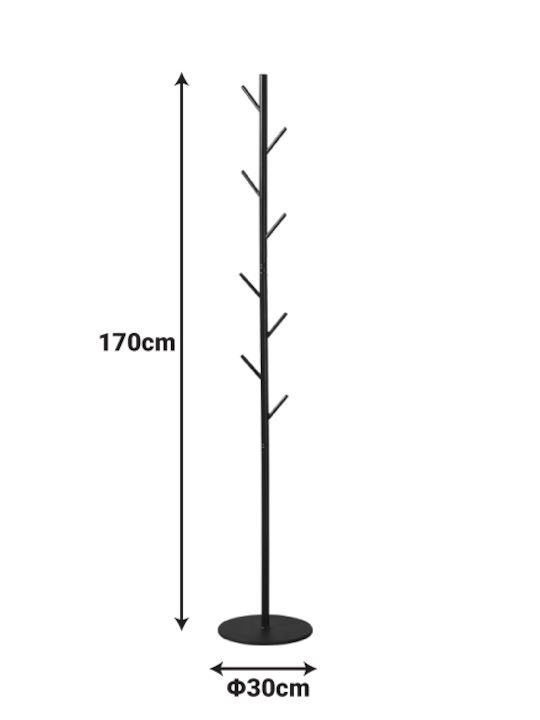 Klikareto Cuiere de podea Metal Alb 30x30x170cm