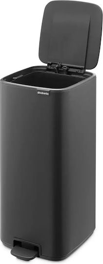 Brabantia Κάδος Απορριμμάτων Πλαστικός με Πεντάλ Γκρι 30lt
