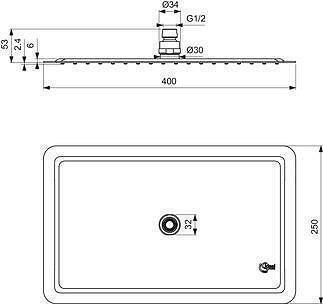 Ideal Standard Rectangulare Cap de duș