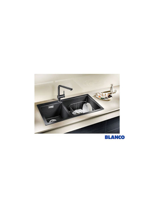 Blanco Drop-In Küchenspüle aus Flüssiger Granit M86xB50cm Graue