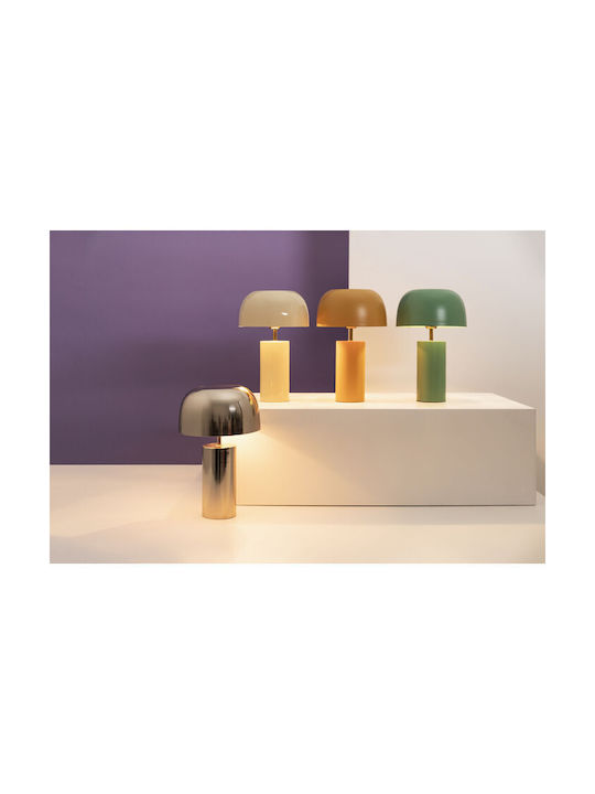 Kare Design Metal Table Lamp with Green Shade and Base