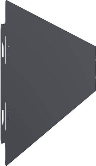 vidaXL Metallgartenbordüre in Gray Farbe 1.03m x 10cm