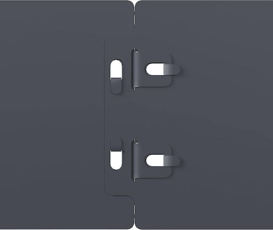 vidaXL Metallgartenbordüre in Gray Farbe 1.03m x 10cm
