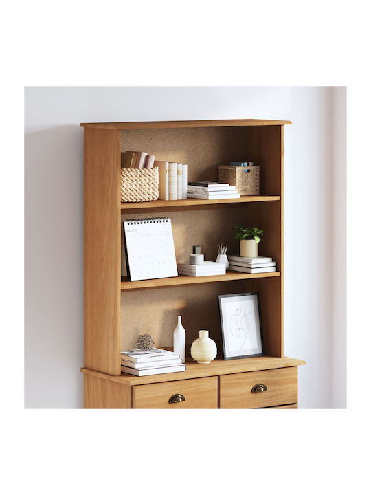 Beige Wall Shelf 91x30x104cm