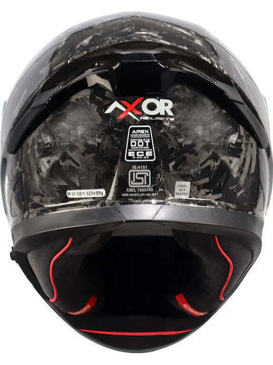 Axor Apex + Geschenk Bluetooth Motorradhelm Volles Gesicht ECE 22.06 1500gr mit Pinlock und Sunvisor