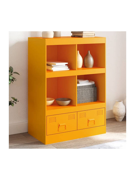 Bookcase Mustard 67x39x95cm