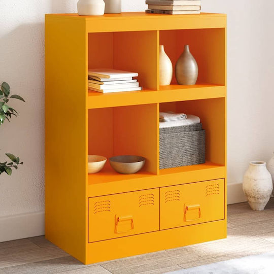 Bookcase Mustard 67x39x95cm