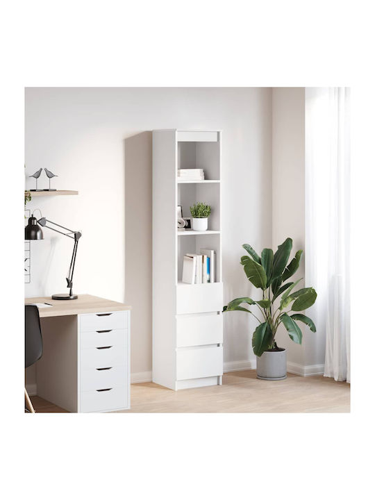 Βιβλιοθήκη Λευκό 37.5x35x180εκ.