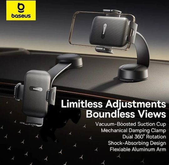 Baseus Car Mobile Mount with Adjustable Hooks Black