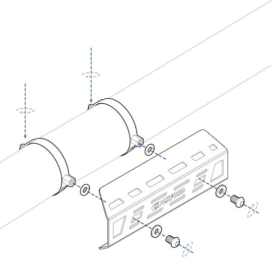 Oxford Adventure Exhaust Heat Shield – Schutzschild für Auspuffwärme Ox642