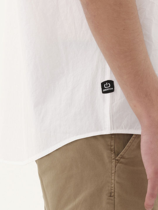 Short-sleeved Cotton Shirt White