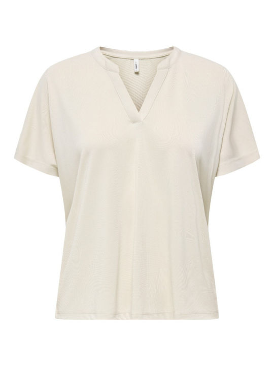 Women's Blouse with V Neckline Graphite