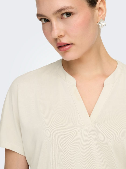 Women's Blouse with V Neckline Graphite