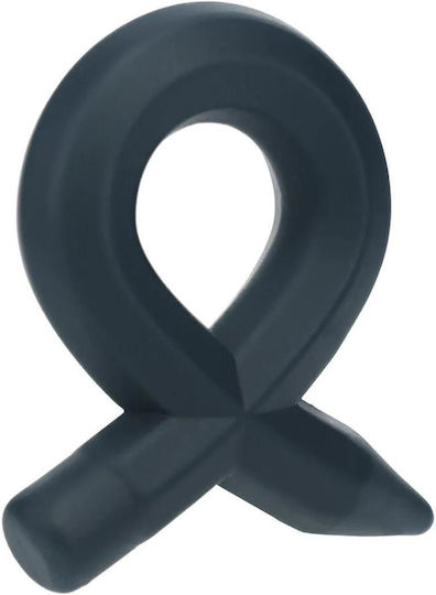 Pencil Liquid Silicone Cockring Black