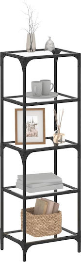 Bibliothek Schwarz 40x30x95cm