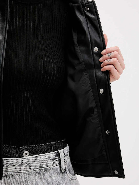 Damen Bikerjacke Schwarz