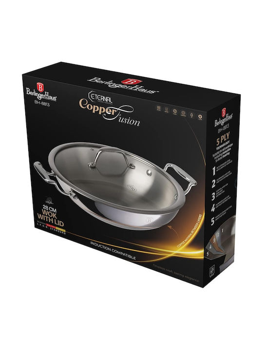 Berlinger Haus Eternal Collection Aluminum Wok with Lid 28cm