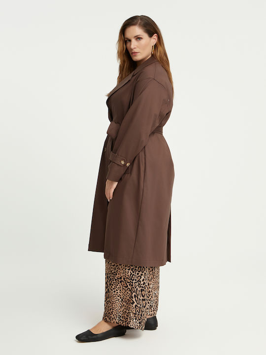 Women's Brown Trench Coat