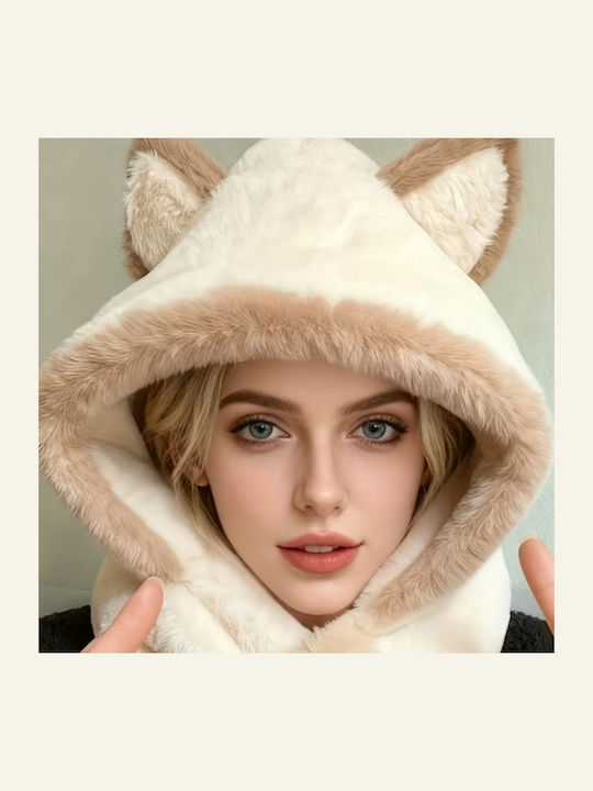 Beanie Feminin Căciulă Tricotat în culoarea Alb