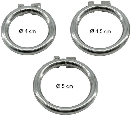 Hidden Desire Immobilization Straps in Silver Color