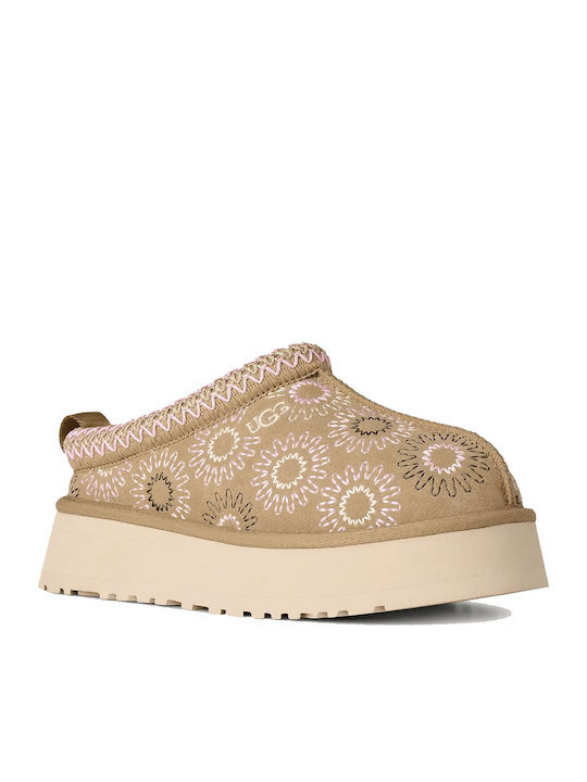 Tazz Winter Women's Slippers Beige