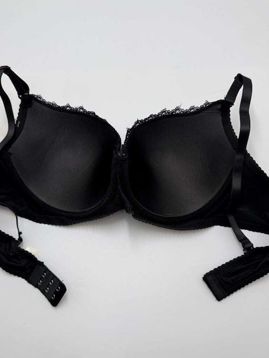 Push Up Bra Underwire Black