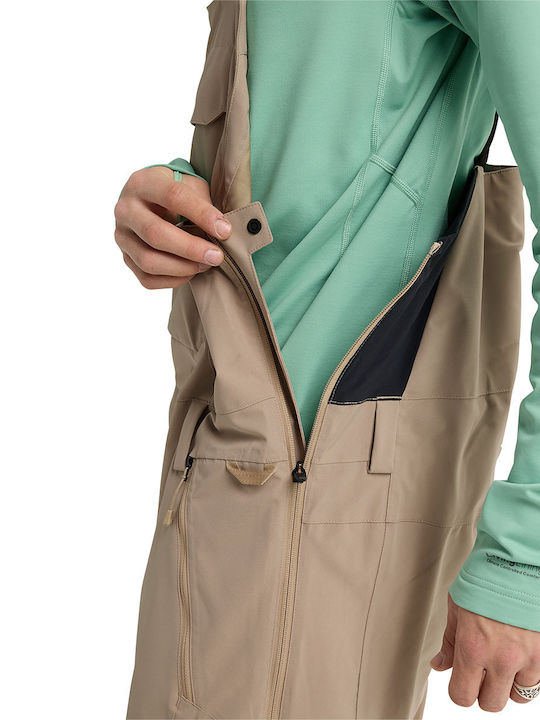 Burton Reserve 2l Stretch 3026510AR00 Ανδρική Σαλοπέτα Σκι & Snowboard Μπεζ