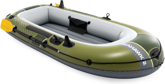 Intex Seahawk 2 Inflatable Boat for 1 Adult Green with 2 Paddles and Pump