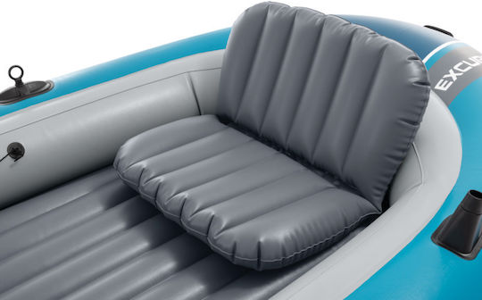Intex Excursion 4 Inflatable Boat Blue with Oars & Pump