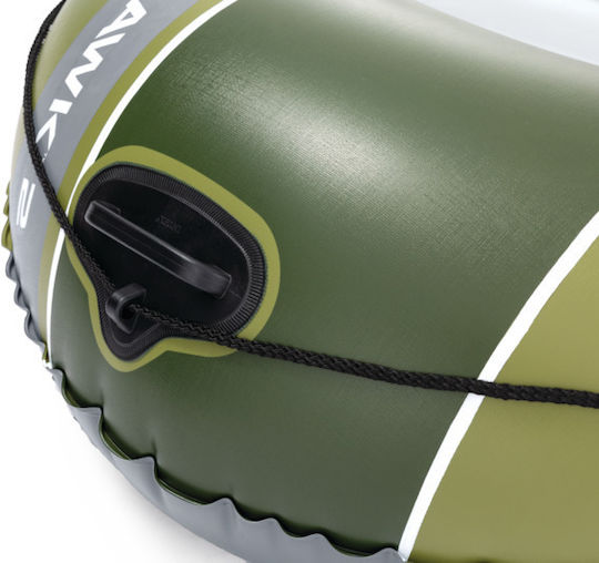 Intex Seahawk 2 Inflatable Boat for 1 Adult Green with 2 Paddles and Pump