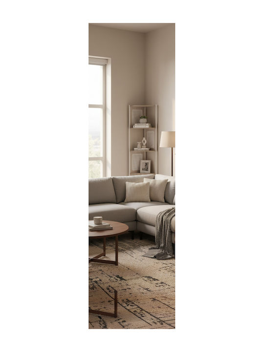 Ъглова Библиотека Oatmeal Beige 31.9x31.9x156.4см