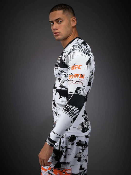Venum Long Sleeve Shirt VNMUFC-00430-108 for Jiu-Jitsu / MMA White