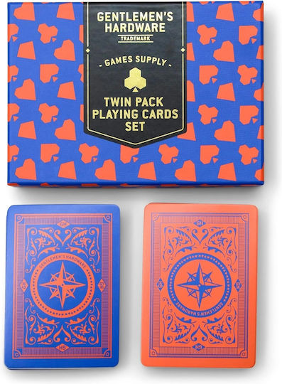 Playing Cards Twin Pack Plastic Gift Box Gentlemen’s Hardware Twin Pack Waterproof Playing Cards Gen730