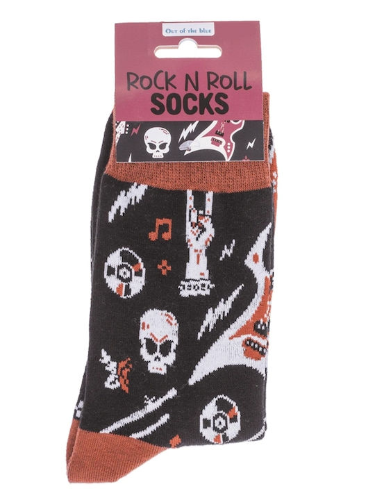 Out of the Blue Șosete Monocromie Pentru Bărbați Negru Rock N Roll Out of the Blue Șosete Monocromie Pentru Bărbați Negru Rock N Roll