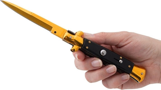 Italian Messer Automatisch Gold in Hülle