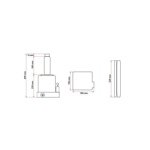 Cric Hidraulic cu Piston Capacitate Maximă de Încărcare 20t
