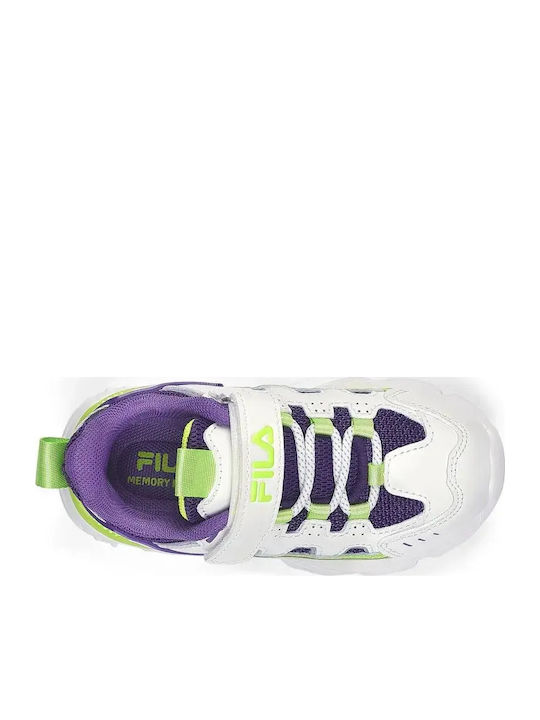 Memory Spinel 3 V Kids Sneakers Anatomic with Scratch White