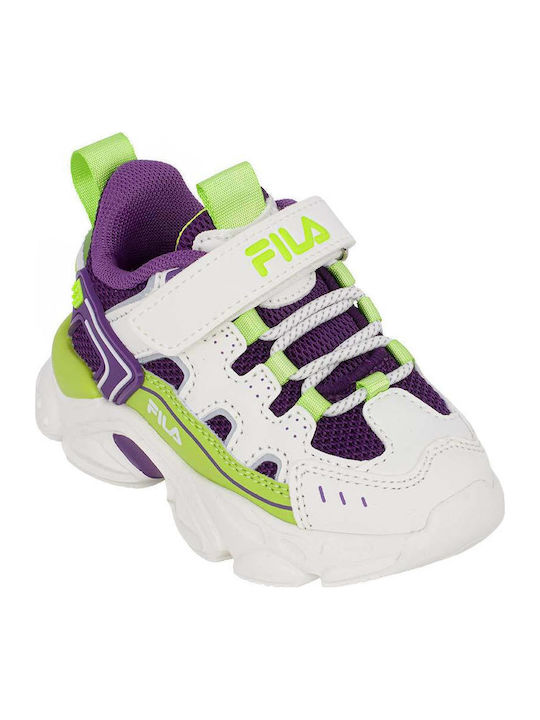 Memory Spinel 3 V Kids Sneakers Anatomic with Scratch White