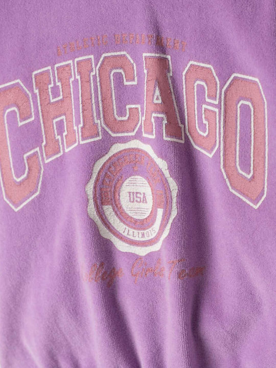 Παιδικό Σετ Φόρμας Μωβ 2τμχ Chicago