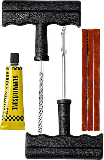 Avizar Tubeless Tire Repair Kit Hand Tools Sealing Plugs Black Silver