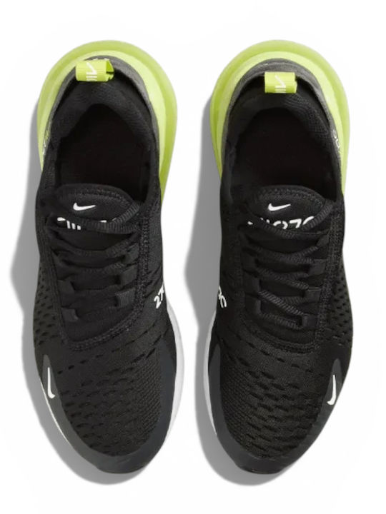 Air Max 270 Αθλητικά Παιδικά Παπούτσια Running με Κορδόνια Μαύρα