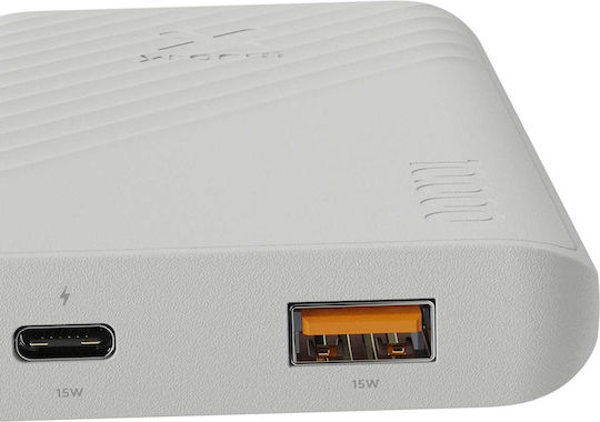 Xtorm Go2 Power Bank 10000mAh 15W with USB-A Port and USB-C Port White