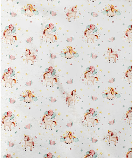 Dimcol Lenjerie De Patut Bebe Pentru Cradle Din Bumbac Alb 80x110cm