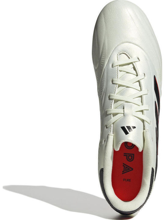 adidas Copa Pure.2 League Fußballschuhe mit Stollen Ivory / Core Black / Solar Red