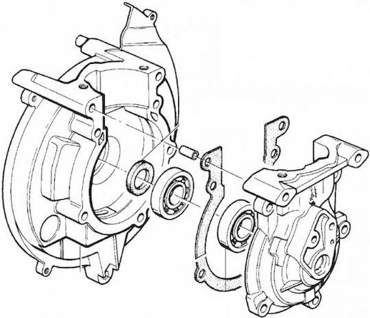 Piaggio Ciao Bravo Si Motor Moped Carcasă Motor