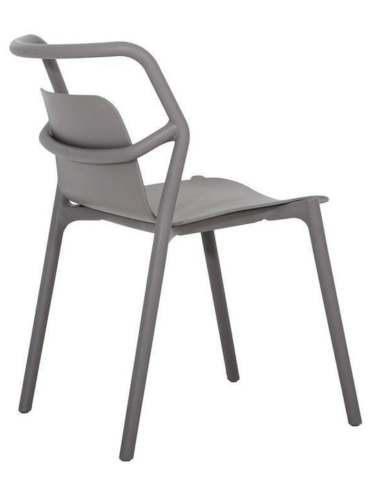 Outdoor-Stuhl Polypropylen Fl810 Gray 59x54x78εκ.