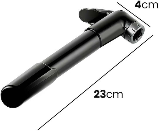 Avizar Mini Manual Air Pump 23 Cm Portable Versatile Practical Black